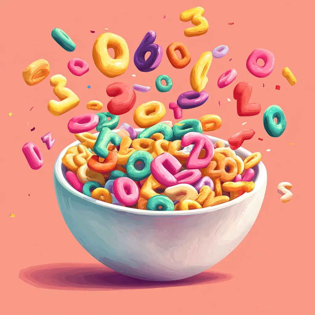 un dessin d'un bowl avec des chiffres colorés sur le tdah